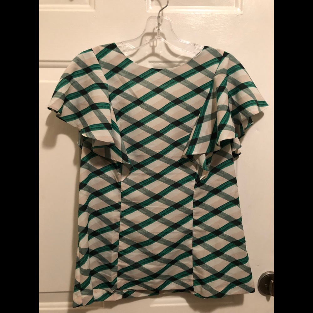 Banana Republic Womens Business ruffle sleeve top